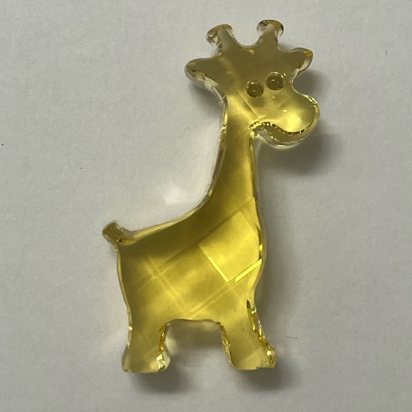 Swarovski Crystal Little Companions Yellow Faceted Gina Giraffe Retired Figurine - Picture 8 of 10